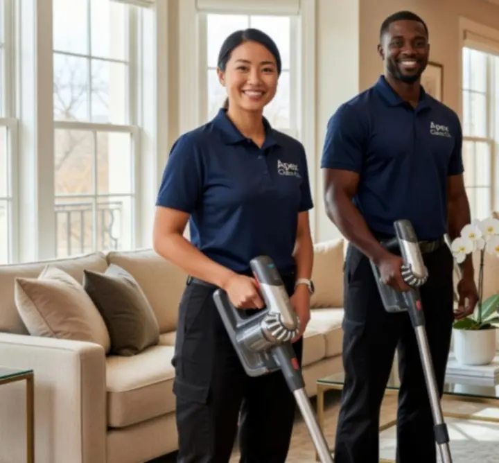 Professional Spotless Service Hub cleaning team ready for work